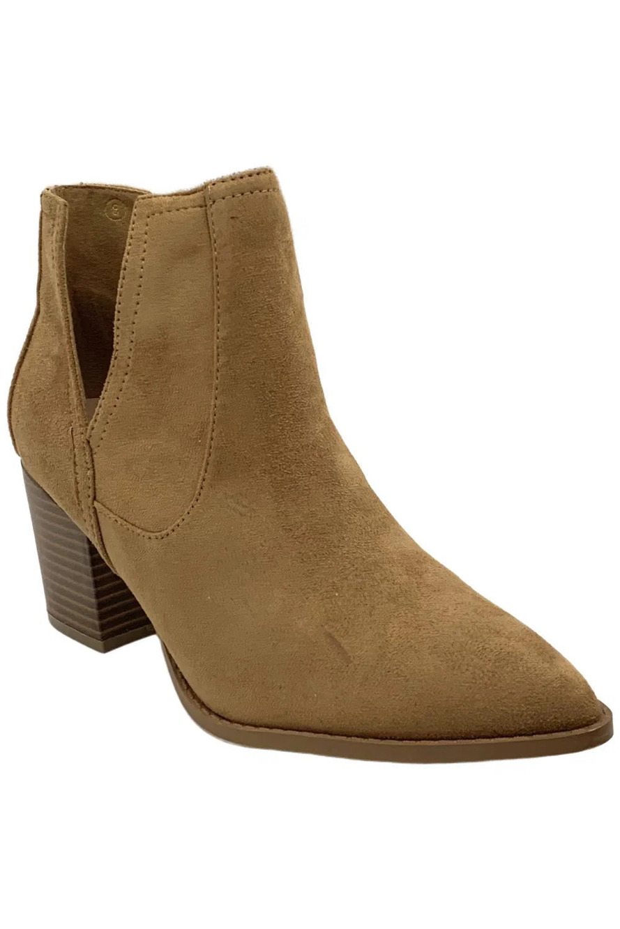 NinetinGel Women's Dimly Ankle Boots Taupe - Medium